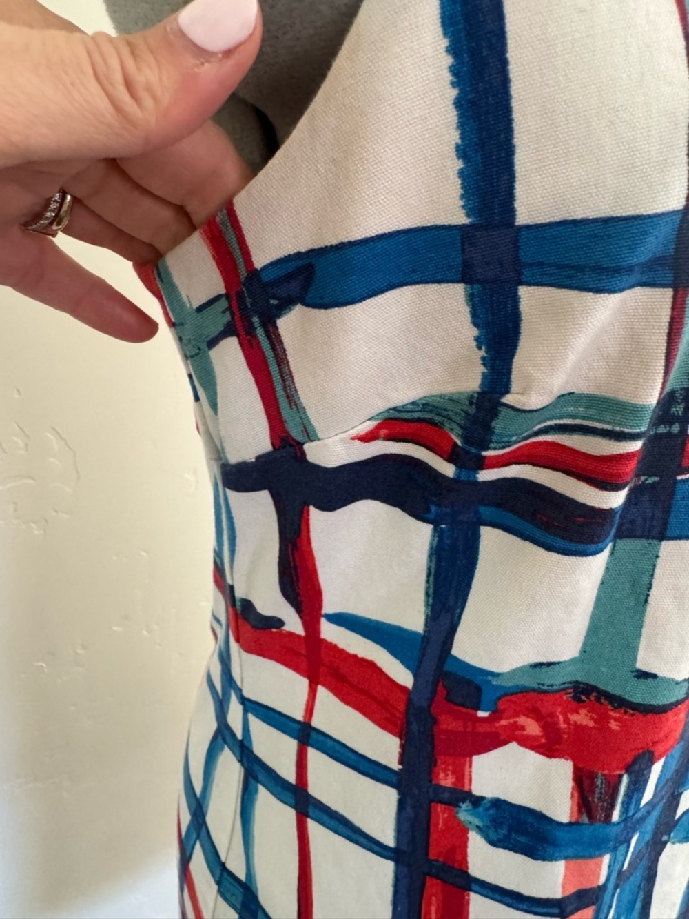 Kate Spade Saturday red white and blue shift dress - Picture 2 of 8